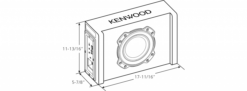 Kenwood PA-W801B 8" All In One Powered Subwoofer 400W Peak - Fast&Quick ...